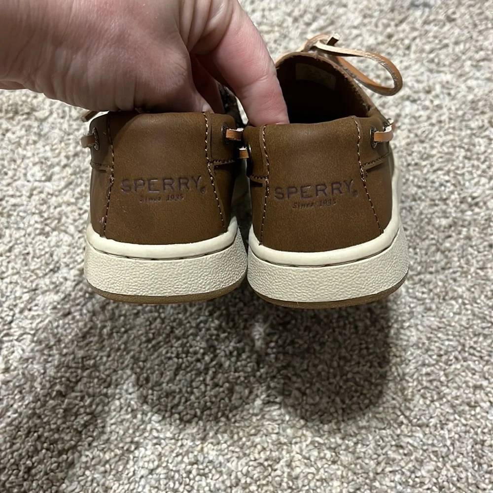 Sperry Brown Kids Boat Shoes